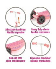 Monopattino Scooter Moltó Rosa 48 x 36 x 90 cm