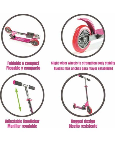 Monopattino Scooter Moltó Rosa 72-77 cm