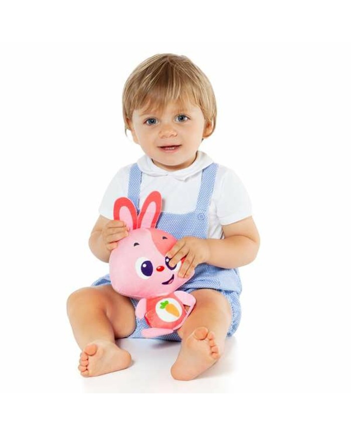 Peluche con Suono Moltó Gusy luz Baby Bunny Rosa 7,5 cm
