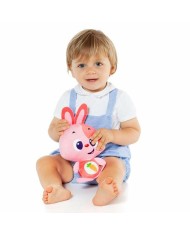 Peluche con Suono Moltó Gusy luz Baby Bunny Rosa 7,5 cm