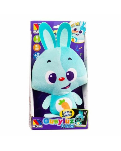 Peluche con Suono Moltó Gusy luz Baby Bunny Turchese 7,5 cm Peluche con Suono Moltó Gusy luz Baby Bunny Turchese 7,5 cm