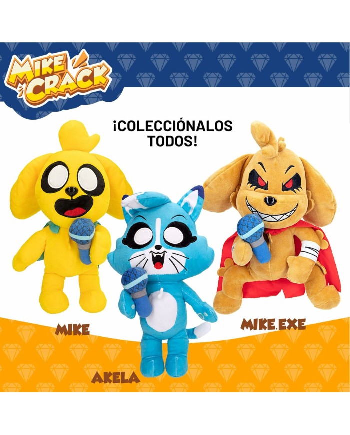 Peluche con Suono Mikecrack Giallo 29 cm Peluche con Suono Mikecrack Giallo 29 cm