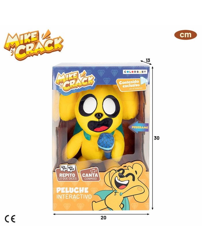 Peluche con Suono Mikecrack Giallo 29 cm Peluche con Suono Mikecrack Giallo 29 cm