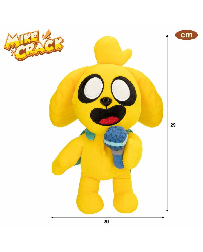 Peluche con Suono Mikecrack Giallo 29 cm Peluche con Suono Mikecrack Giallo 29 cm