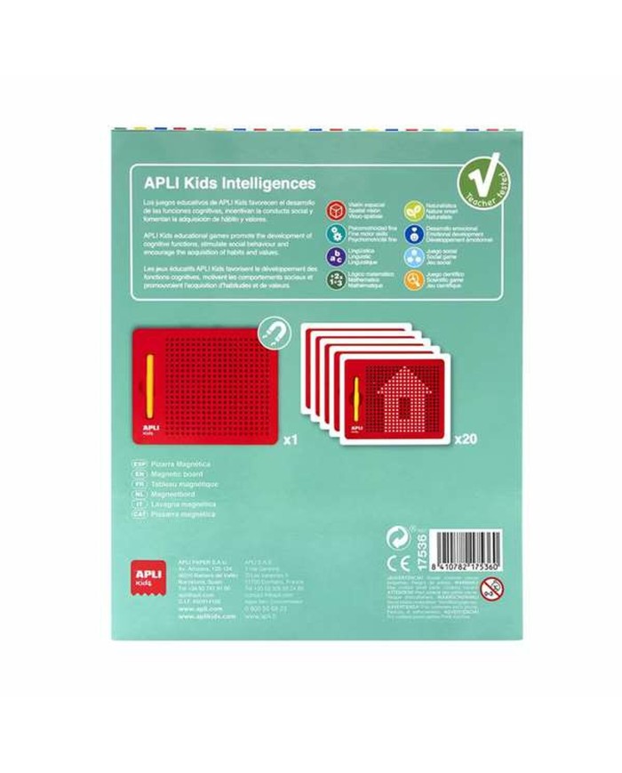 Lavagna magnetica Apli 21,6 x 17,3 cm Rosso Lavagna magnetica Apli 21,6 x 17,3 cm Rosso