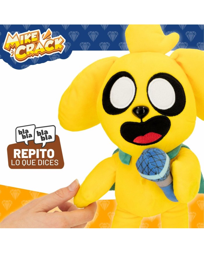 Peluche con Suono Mikecrack Giallo 29 cm Peluche con Suono Mikecrack Giallo 29 cm