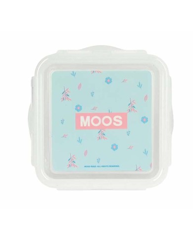 Porta pranzo Moos Garden Turchese 13 x 7,5 x 13 cm