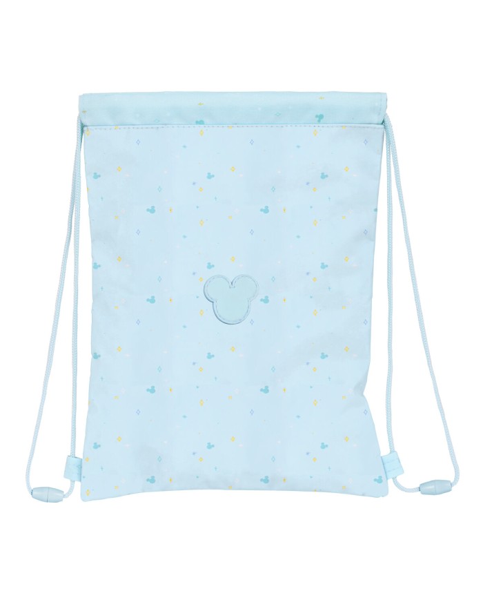Zainetto con Cordini Mickey Mouse Baby Azzurro Chiaro 26 x 34 cm Zainetto con Cordini Mickey Mouse Baby Azzurro Chiaro 26 x 34 cm