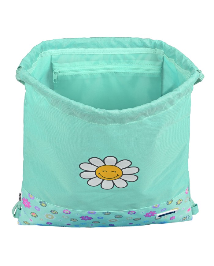 Zainetto con Cordini Smiley Summer Fun 35 x 40 x 1 cm Zainetto con Cordini Smiley Summer Fun 35 x 40 x 1 cm