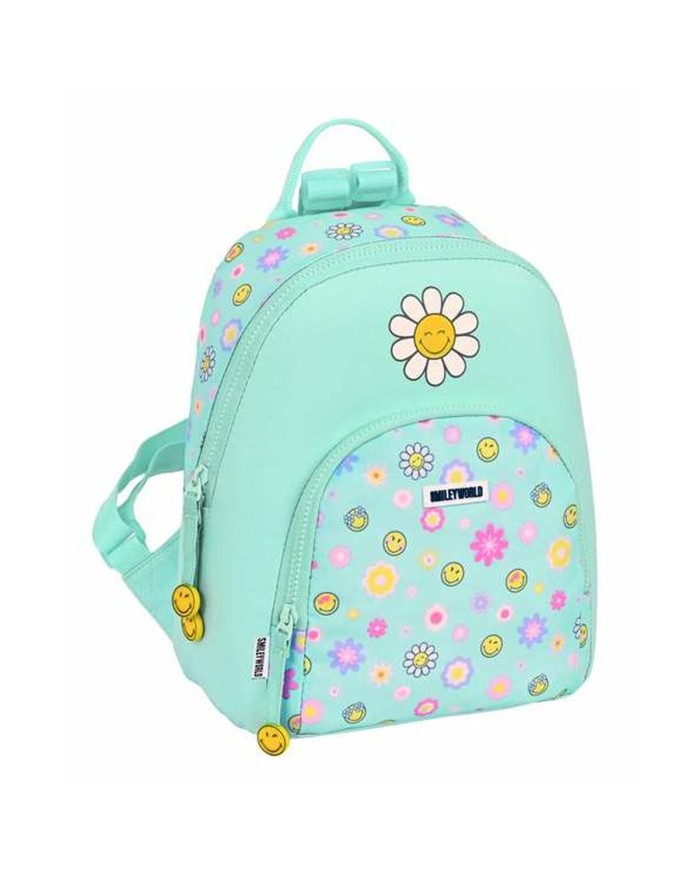 Zaino per Bambini Smiley Summer fun Turchese 25 x 30 x 13 cm Mini Zaino per Bambini Smiley Summer fun Turchese 25 x 30 x 13 cm Mini