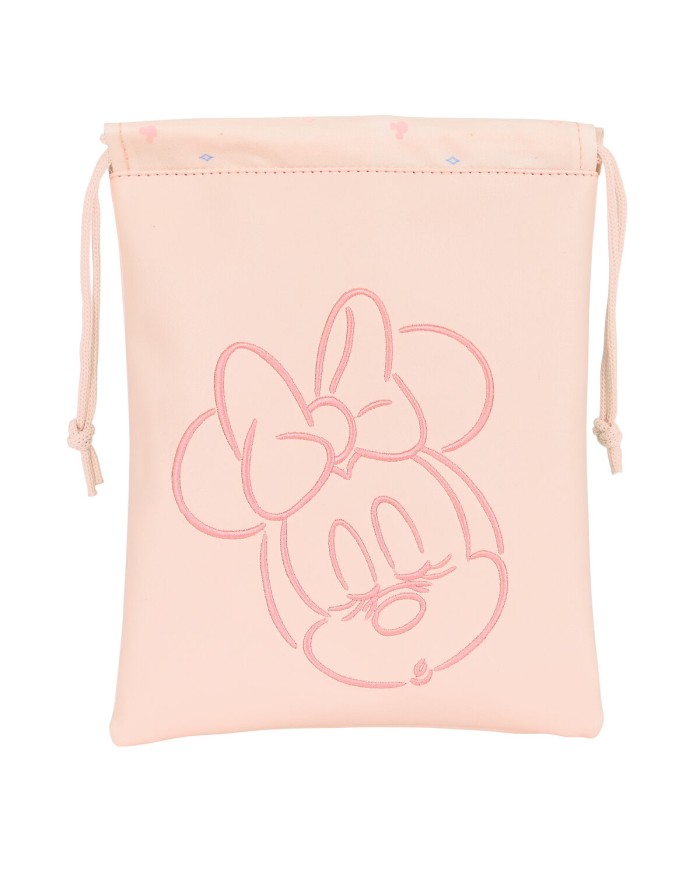 Portamerenda Minnie Mouse Baby Rosa chiaro 20 x 25 cm Sacco Portamerenda Minnie Mouse Baby Rosa chiaro 20 x 25 cm Sacco