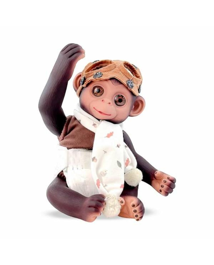 Bambolotto Neonato Berjuan Anireal 35 cm Aviatore Scimmia