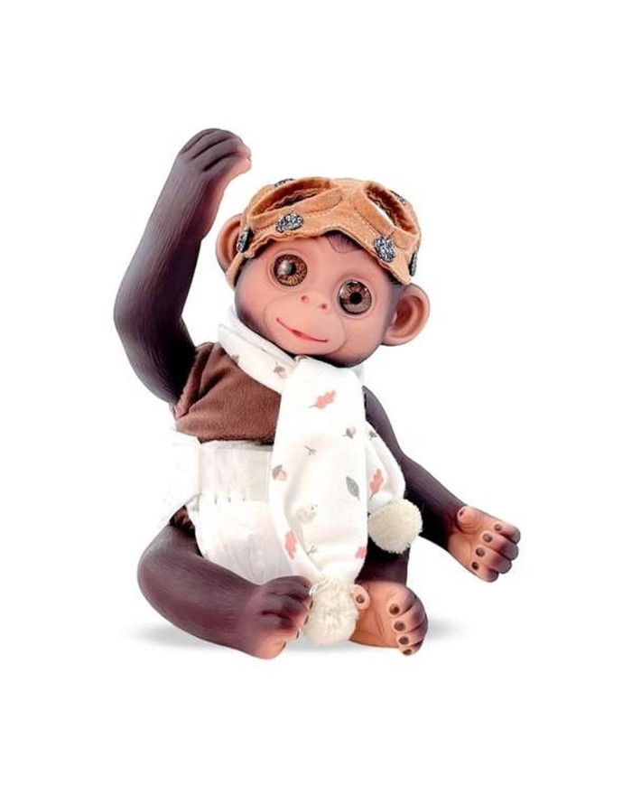 Bambolotto Neonato Berjuan Anireal 35 cm Aviatore Scimmia