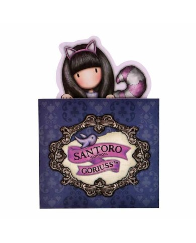 Block Notes Safta Cheshire cat Azzurro Viola Block Notes Safta Cheshire cat Azzurro Viola