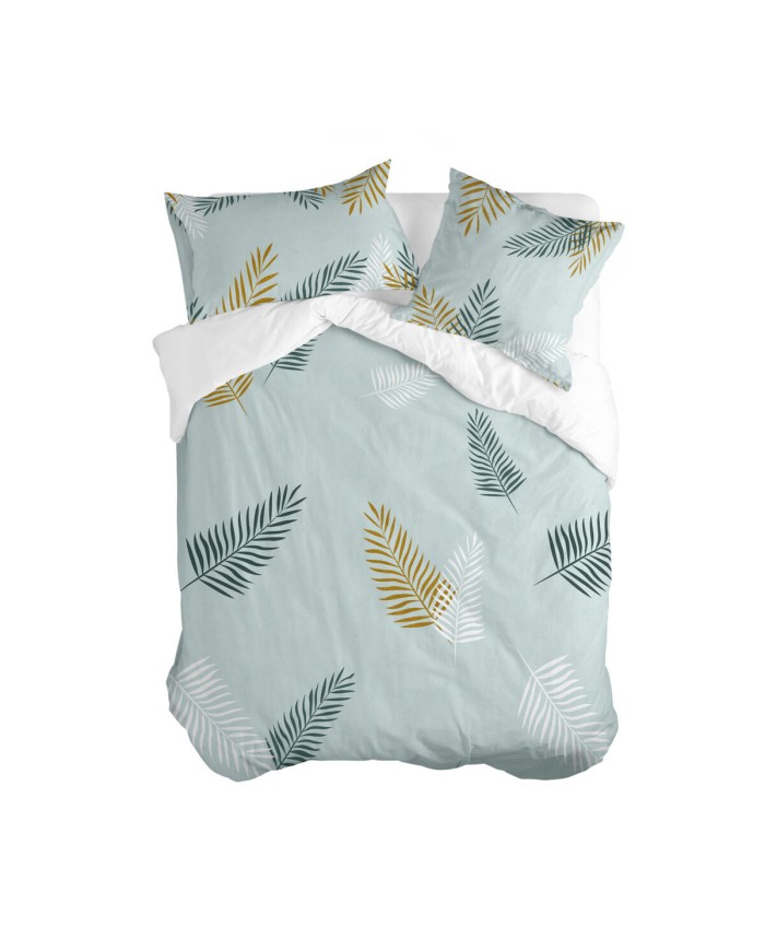 Copripiumino HappyFriday Blanc Foliage Mint Multicolore 140 x 200 cm