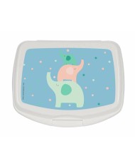 Contenitore per Sandwich Safta Elefantes Menta Poliuretano 17 x 6 x 14 cm