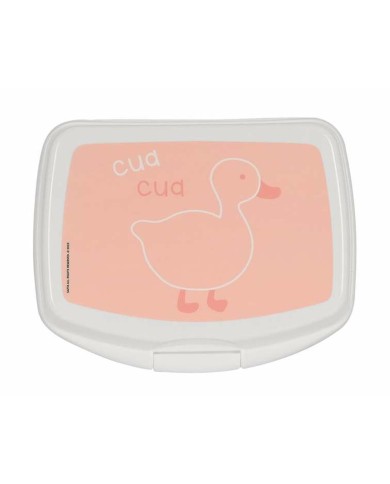 Contenitore per Sandwich Safta Patito Rosa Poliuretano 17 x 6 x 14 cm