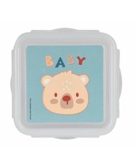 Porta pranzo Safta Baby bear Blu Pastello Poliuretano 13 x 7,5 x 13 cm Porta pranzo Safta Baby bear Blu Pastello Poliuretano 13 x 7,5 x 13 cm