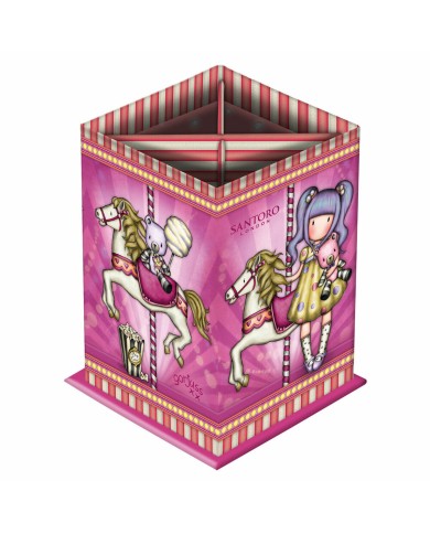 Portapenne Safta Carousel Rosa