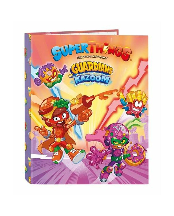Raccoglitore ad anelli SuperThings Guardians Of Kazoom Viola 26,5 x 33 x 4 cm Raccoglitore ad anelli SuperThings Guardians Of Kazoom Viola 26,5 x 33 x 4 cm