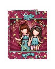 Raccoglitore ad anelli Gorjuss Fireworks Rosso Granato 26,5 x 33 x 4 cm