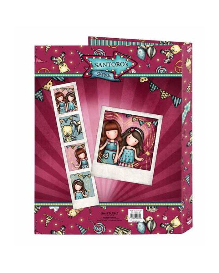 Raccoglitore ad anelli Gorjuss Fireworks Rosso Granato 26,5 x 33 x 4 cm