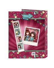 Raccoglitore ad anelli Gorjuss Fireworks Rosso Granato 26,5 x 33 x 4 cm