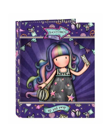 Raccoglitore ad anelli Gorjuss Up And Away Viola 26,5 x 33 x 4 cm Raccoglitore ad anelli Gorjuss Up And Away Viola 26,5 x 33 x 4 cm