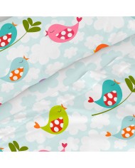 Set di Lenzuola HappyFriday Mr Fox Little Birds Multicolore Singolo 2 Pezzi Set di Lenzuola HappyFriday Mr Fox Little Birds Multicolore Singolo 2 Pezzi