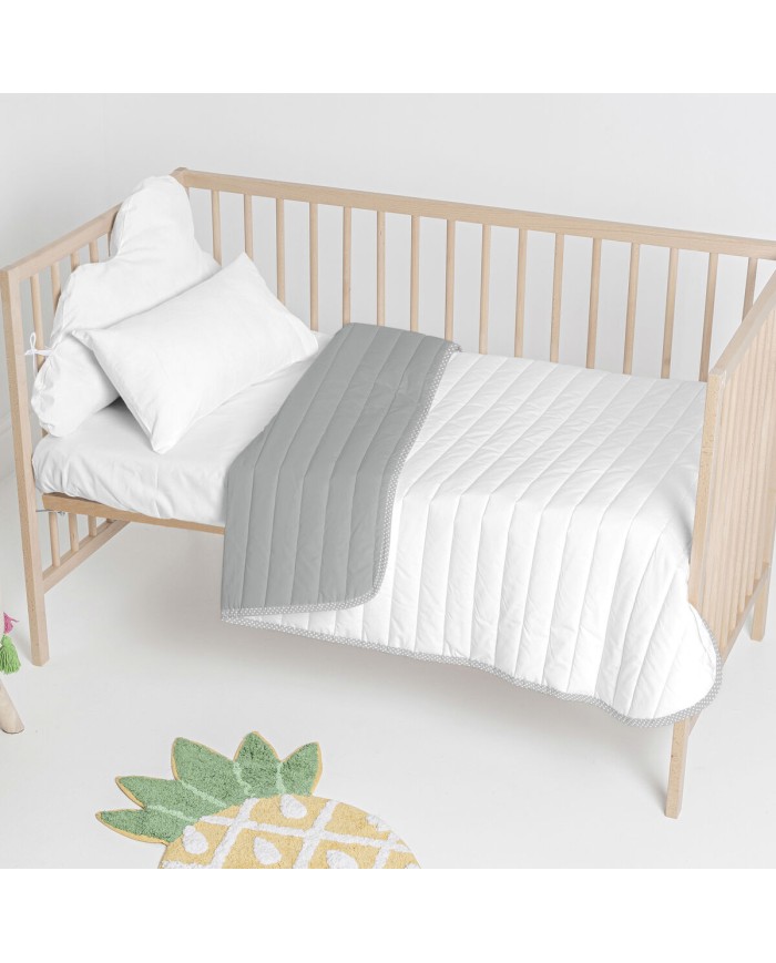 Trapunta HappyFriday Basic Kids Dash Grigio 100 x 130 cm Trapunta HappyFriday Basic Kids Dash Grigio 100 x 130 cm
