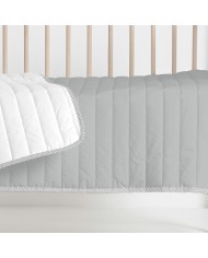 Trapunta HappyFriday Basic Kids Dash Grigio 100 x 130 cm Trapunta HappyFriday Basic Kids Dash Grigio 100 x 130 cm