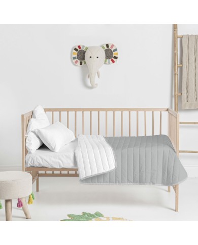 Trapunta HappyFriday Basic Kids Dash Grigio 100 x 130 cm Trapunta HappyFriday Basic Kids Dash Grigio 100 x 130 cm