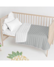 Trapunta HappyFriday Basic Kids Dash Grigio 100 x 130 cm Trapunta HappyFriday Basic Kids Dash Grigio 100 x 130 cm