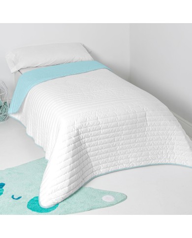 Trapunta HappyFriday Basic Kids Dash Azzurro 180 x 260 cm Trapunta HappyFriday Basic Kids Dash Azzurro 180 x 260 cm