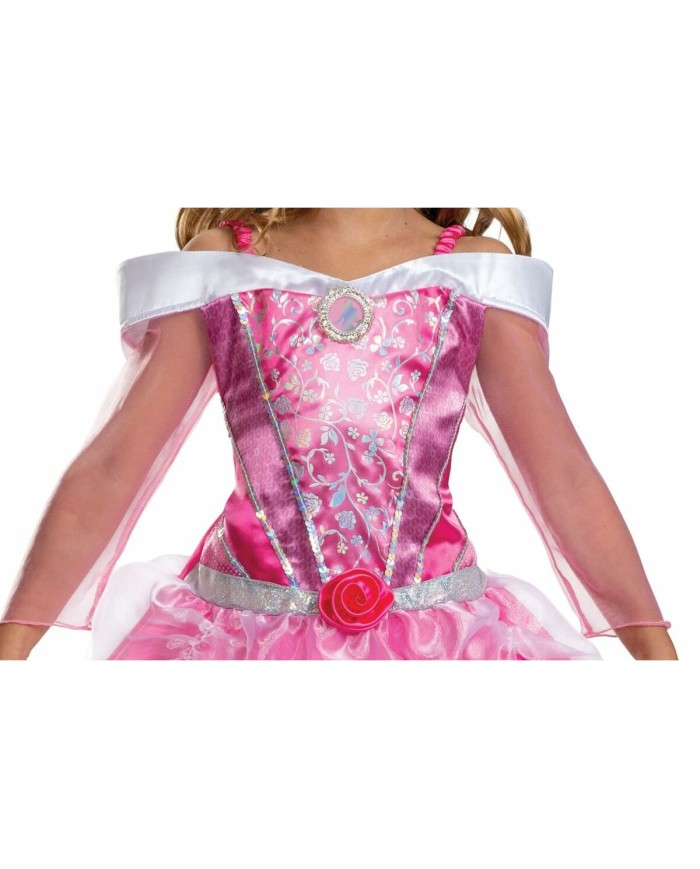 Costume per Bambini Disney Rosa Aurora (La bella addormentata) 7-8 Anni Costume per Bambini Disney Rosa Aurora (La bella addormentata) 7-8 Anni