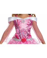 Costume per Bambini Disney Rosa Aurora (La bella addormentata) 7-8 Anni Costume per Bambini Disney Rosa Aurora (La bella addormentata) 7-8 Anni