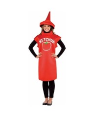 Costume per Adulti Bottiglia di ketchup Taglia unica Costume per Adulti Bottiglia di ketchup Taglia unica