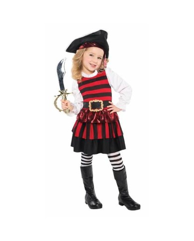 Costume per Bambini Little Lass Pirata 4-6 anni Costume per Bambini Little Lass Pirata 4-6 anni