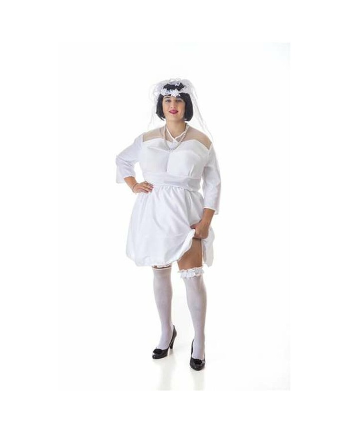 Costume per Adulti Bianco Fidanzata M Costume per Adulti Bianco Fidanzata M