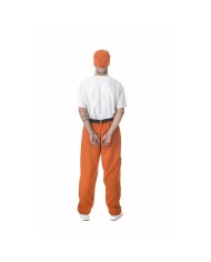 Costume per Adulti Arancio Carcerato XL Costume per Adulti Arancio Carcerato XL