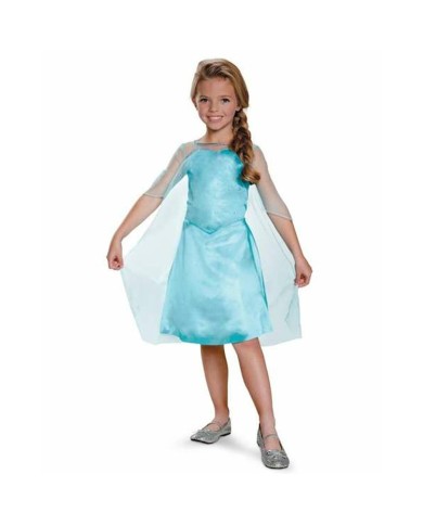 Costume per Bambini Disney Frozen Elsa Azzurro 7-8 Anni