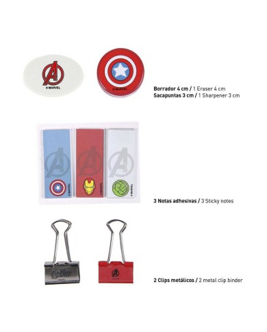 Set di Cancelleria The Avengers (12 pcs) Set di Cancelleria The Avengers (12 pcs)