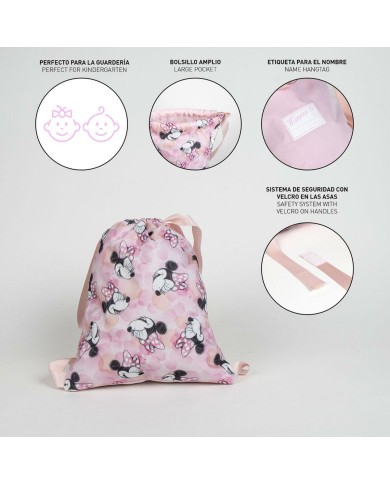 Zaino a Sacca per Bambini Minnie Mouse 27 x 33 cm