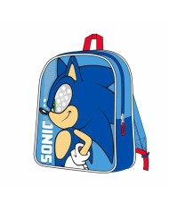 Zaino Scuola Sonic Azzurro 21,7 x 28,0 x 9,0 cm