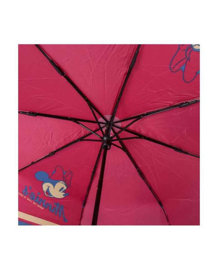 Ombrello Pieghevole Minnie Mouse Rosso (Ø 97 cm)