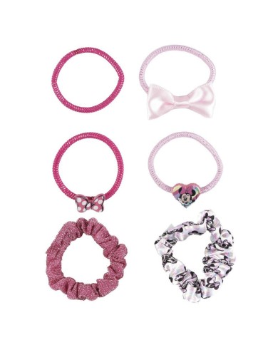 Elastici per capelli Minnie Mouse 6 Pezzi
