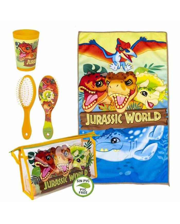 Set da Bagno da Viaggio per Bambini Jurassic Park 4 Pezzi Set da Bagno da Viaggio per Bambini Jurassic Park 4 Pezzi