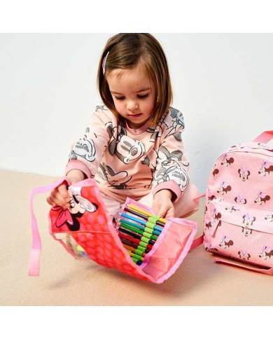 Astuccio per la Scuola con Accessori Minnie Mouse (22 pcs)
