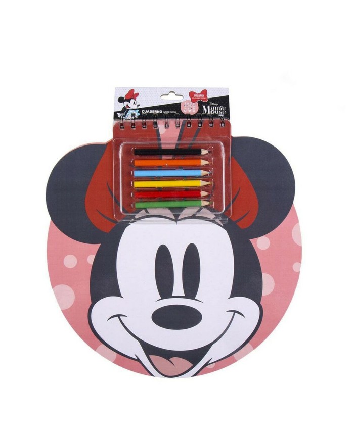 Set di Cancelleria Minnie Mouse Rosa Quaderno (30 x 30 x 1 cm) Set di Cancelleria Minnie Mouse Rosa Quaderno (30 x 30 x 1 cm)