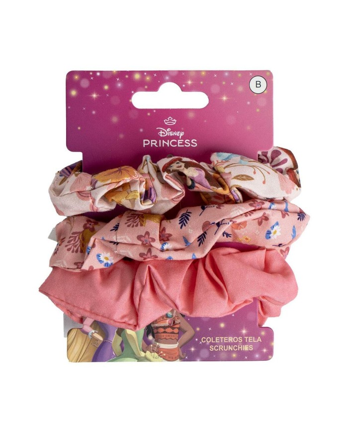 Elastici per Capelli Disney Princess Rosa 3 Pezzi